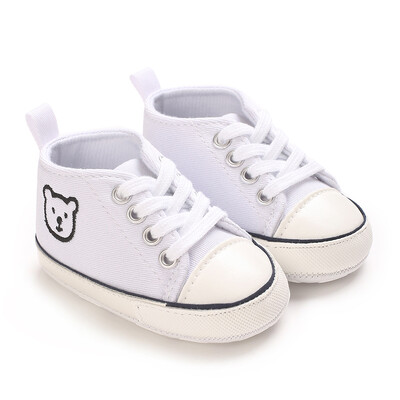 Baby Canvas Classic Αθλητικά Παπούτσια Νεογέννητα Αγόρια και Κορίτσια με εμπριμέ αστέρι First Walkers Παπούτσια για βρέφη Αντιολισθητικά παιδικά παπούτσια