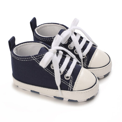 Baby Canvas Classic Αθλητικά Παπούτσια Νεογέννητα Αγόρια και Κορίτσια με εμπριμέ αστέρι First Walkers Παπούτσια για βρέφη Αντιολισθητικά παιδικά παπούτσια