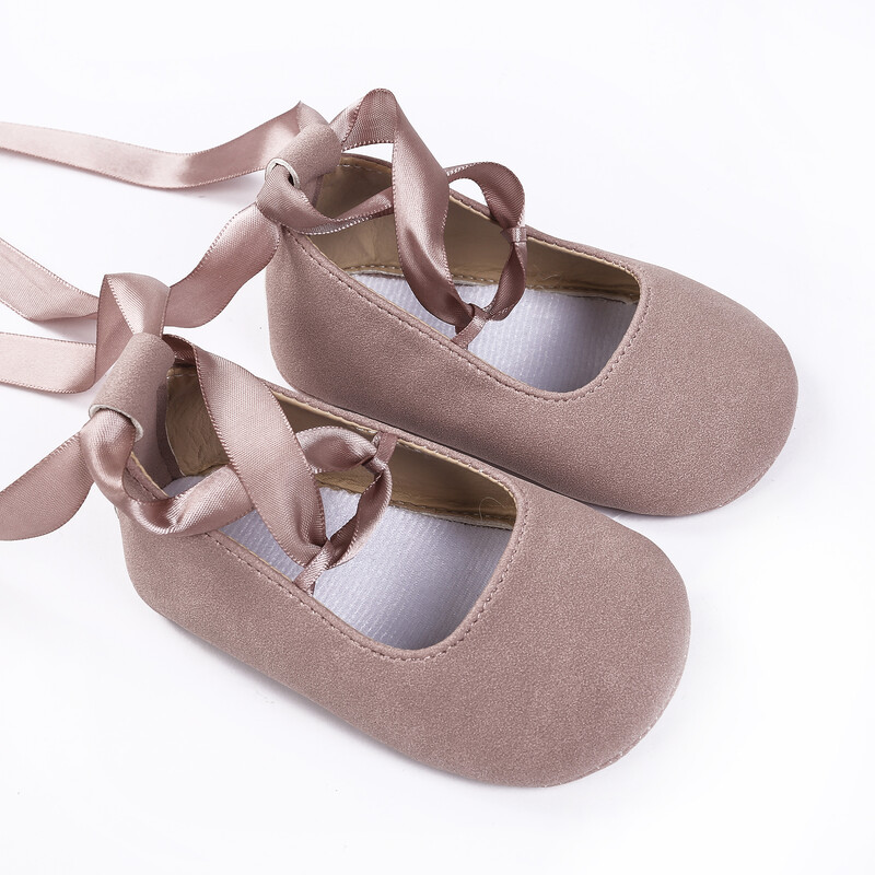 Bērniem, mazuļiem, meitenēm, princešu apaviem, mīļiem, maziem, vienkrāsainiem, mīkstas zoles apaviem, pastaigu deju apaviem ar lenti pavasara vasarai