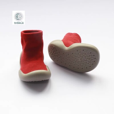 Zīdaiņu pastaigu apavi Pavasaris un Rudens Bērnu Vienkrāsainas Pretslīdes Bērnu Apavi Zeķes Grīdas zeķes zēniem un meitenēm