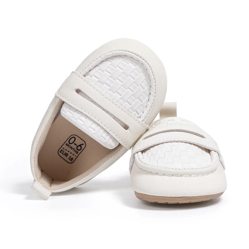 KIDSUN Baby Girls Boys Klasszikus naplopók csecsemők Oxford ruha Cipők Prewalker Soft Slip On mokaszin kiságy lapos újszülött cipők