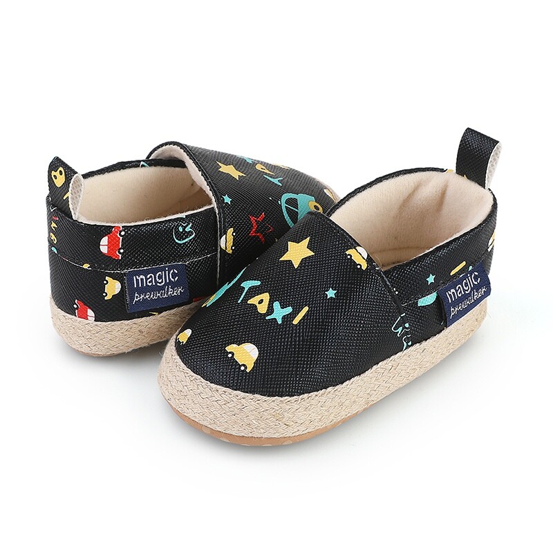 Bērnu apavi Ikdienas zīdaiņiem Bērniem Jauki ikdienas Retro multfilmu apdrukas kedas ar mīkstu apakšu Ērtas, neslīdošas pirmās staigulītes