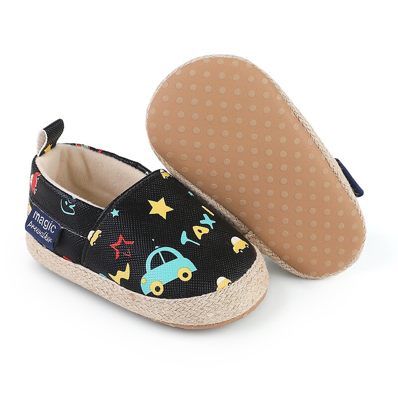Bērnu apavi Ikdienas zīdaiņiem Bērniem Jauki ikdienas Retro multfilmu apdrukas kedas ar mīkstu apakšu Ērtas, neslīdošas pirmās staigulītes