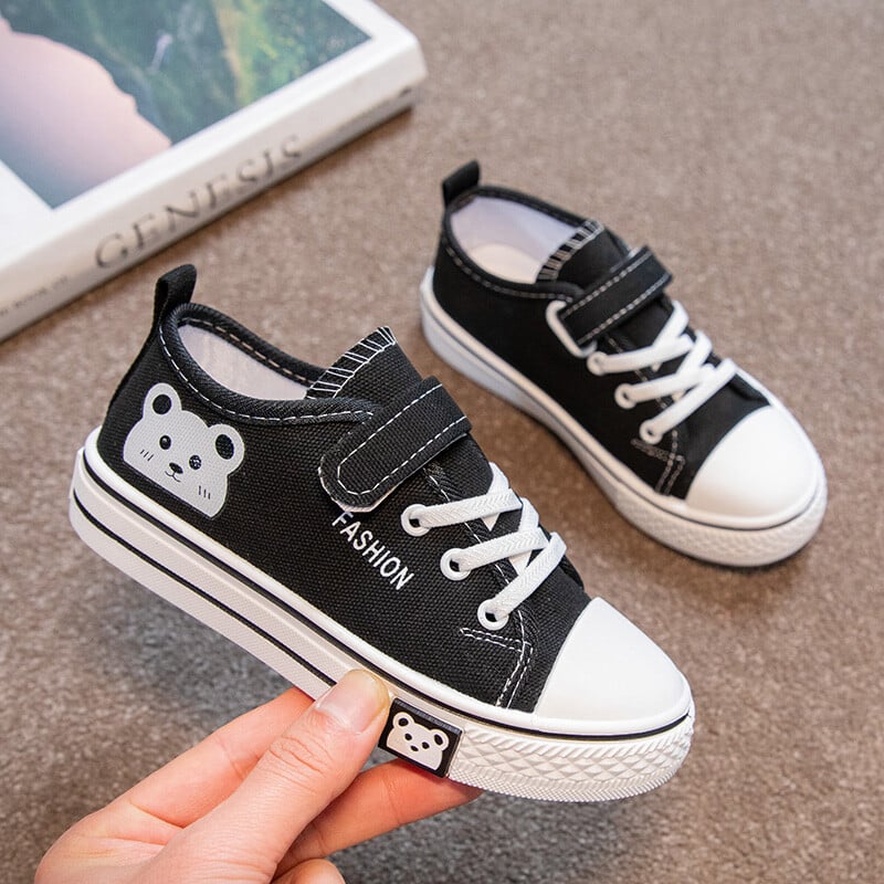 Divatos Four Seasons vászoncipő alkalmi sport gyerekcipők lányok lapos cipők 3 színben