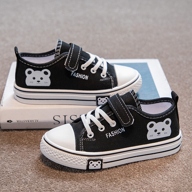 Divatos Four Seasons vászoncipő alkalmi sport gyerekcipők lányok lapos cipők 3 színben