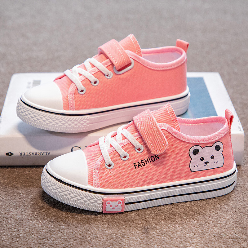 Divatos Four Seasons vászoncipő alkalmi sport gyerekcipők lányok lapos cipők 3 színben