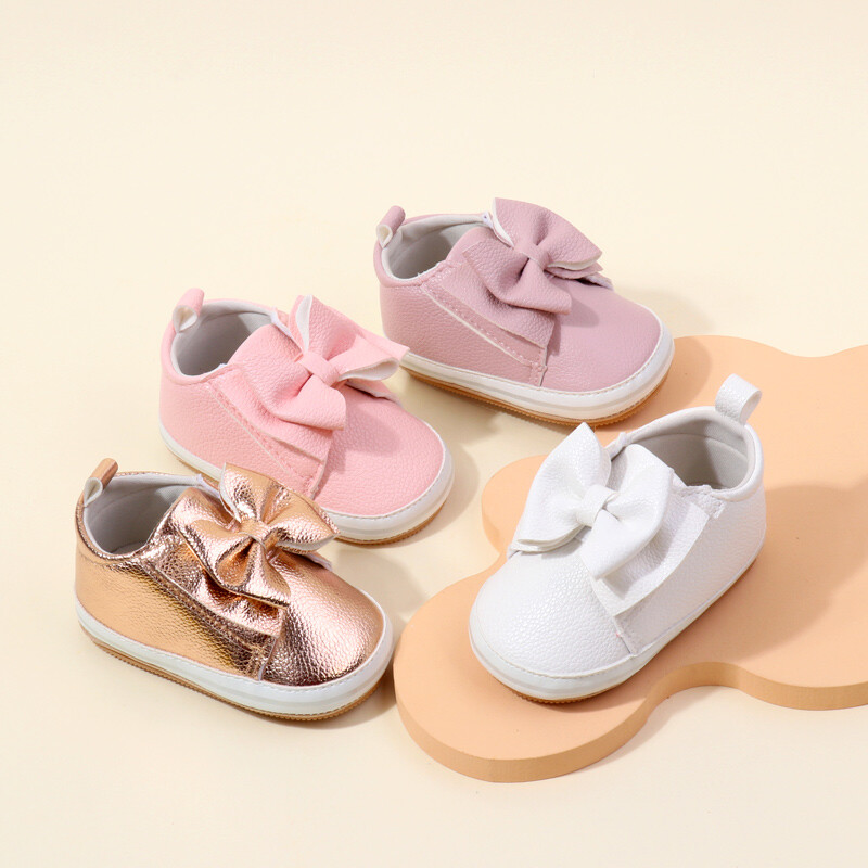 Meiteņu apavi Augstas kvalitātes, mīksta poliuretāna materiāla 0–9–18 mēnešiem mazuļiem, staigājot brīvā dabā, skaisti, mīlīgi tauriņveida tauriņi, 2024 BXC4143