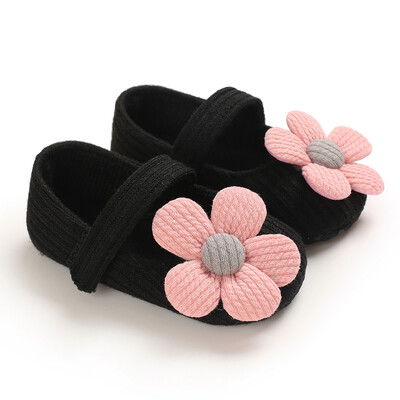 Melni meiteņu apavi, jauni klasiski banti jaundzimušo bērnu apavi Pirmie staigātāji dzimšanas dienas Ziemassvētku apavi