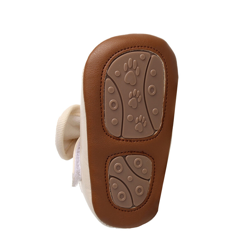 Citgeett rudens zīdaiņu meitenes princeses kleitas kurpes Ādas Bowknot Flats gultiņas apavi Neslīdoši apavi