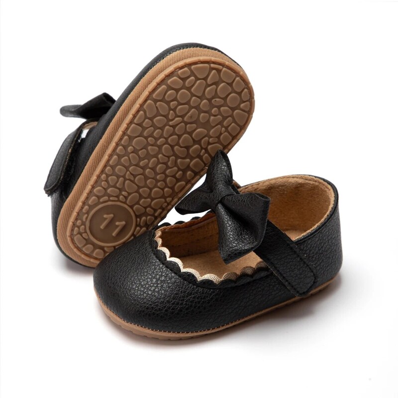 Meckior 2024. gada jauni meiteņu apavi Bowknot ballīšu kleita First Walker, neslīdoša, neslīdoša gumijas zole, zīdaiņu apavi bērnu gultiņai