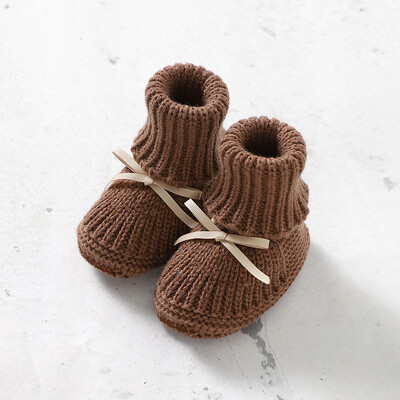 Jaundzimušajiem zēniem meitenēm iekštelpu grīdas zeķes kurpes 0–18 m, neslīdoši, mīksta apakša, pirmie apavi 0–18 m zīdaiņiem, neturāli, cieti, adīti priekšgājēji