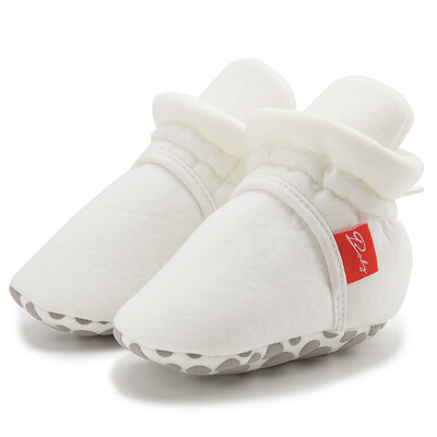 Χειμερινές κάλτσες για κοριτσάκια για μωρά, μποτάκια, μαλακό ελαστικό κορδόνι First Walkers, Αντιολισθητικά, ζεστά νεογέννητα παιδικά παπούτσια μοκασίνης