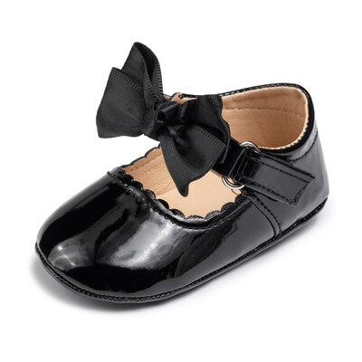 KIDSUN újszülött babacipő lányoknak PU bőr alkalmi csokorruha cipő gumi csúszásmentes party esküvői hercegnő babacipő 0-18M