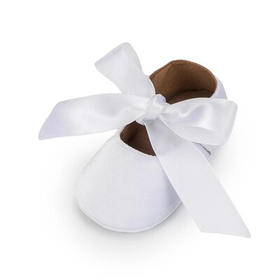 Meiteņu apavi princesēm, daudzkrāsu samta apavi ar mīkstu dibenu bantītes pret slīdēšanu jaundzimušajiem, pirmie staigāšanas apavi 0–18 mēn.