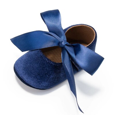 Meiteņu apavi princesēm, daudzkrāsu samta apavi ar mīkstu dibenu bantītes pret slīdēšanu jaundzimušajiem, pirmie staigāšanas apavi 0–18 mēn.