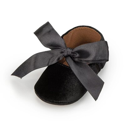 Meiteņu apavi princesēm, daudzkrāsu samta apavi ar mīkstu dibenu bantītes pret slīdēšanu jaundzimušajiem, pirmie staigāšanas apavi 0–18 mēn.