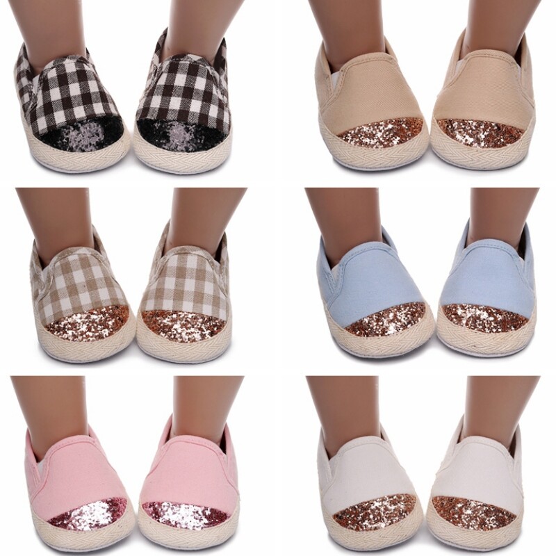 Zīdaiņu zīdaiņu meiteņu rūtaini raibs audums kedas Mīkstas, neslīdošas ikdienas apavi Uzvelkami jaundzimušo bērnu gultiņas apavi 0-18M