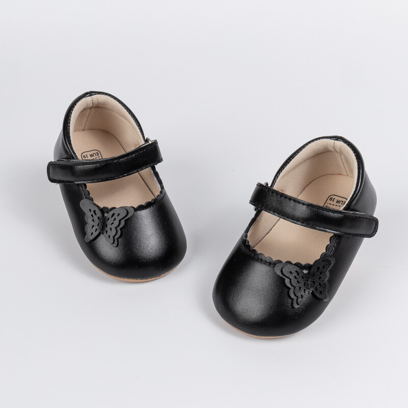 KIDSUN Butterfly Baby Girl Ruha Cipők Újszülött Csúszásgátló Puha PU bőr Cipők Party Iskola Esküvői Princess Baby Girl Cipők