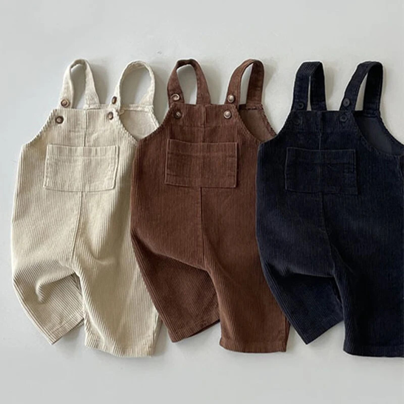 2025. gada jauni zīdaiņu meiteņu zēnu kombinezoni velveta rudens zīdaiņu vienkrāsaini velveta kombinezoni, kostīmi, mazuļu bikses