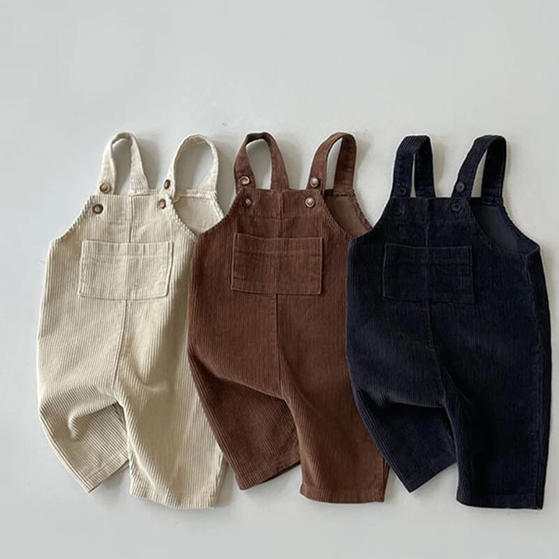 2025. gada jauni zīdaiņu meiteņu zēnu kombinezoni velveta rudens zīdaiņu vienkrāsaini velveta kombinezoni, kostīmi, mazuļu bikses