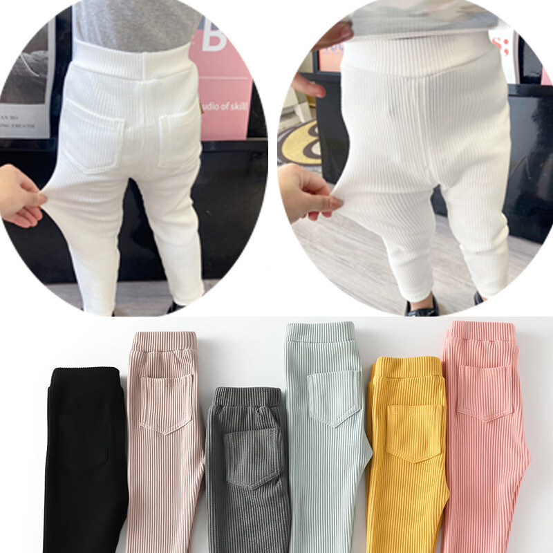 Jauni zīdaiņu legingi meitenēm zēniem kokvilnas lielas PP bikses pavasaris rudens bērniem meiteņu bikses modes ar augstu vidukli garās bikses bērnu bikses