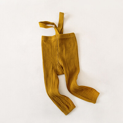 Βρεφικά και νηπιακά στενά παντελόνια με ραβδώσεις Ζαρτιέρες μπουφάν Πλεκτά στενά παντελόνια Καλσόν ζεστές κάλτσες 8 χρωμάτων