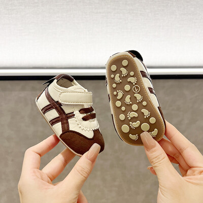 Jaundzimušo bērnu sporta apavi Svītraini zīdaiņu ikdienas apavi Neslīdoši apavi simtgadniekiem zēniem un meitenēm vecumā no 0 līdz 18 mēnešiem