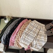 Pavasara rudens bērnu velveta bikses zēniem un meitenēm korejiešu mazuļa apgrieztas bikses bērniem jauna stila vienkāršas modes daudzpusīgas bikses