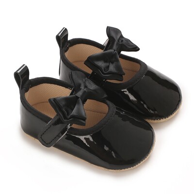 Citgeett Φθινοπωρινό Βρεφικό κοριτσάκι PU Flats Παπούτσια Βρεφικής κούνιας Bow Walker Παπούτσια για το Party Festival Βρεφικά παπούτσια