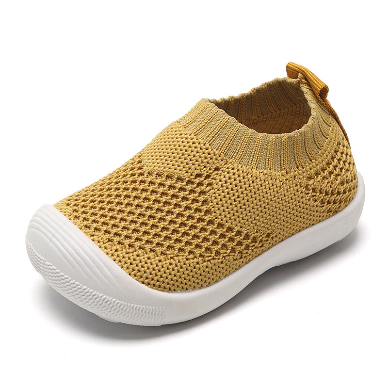 Kid Baby First Walkers Apavi Elpojoši b Zīdaiņu apavi maziem bērniem Meiteņu zēniem Ikdienas sietveida apavi ar mīkstu apakšu, ērti, neslīdoši apavi