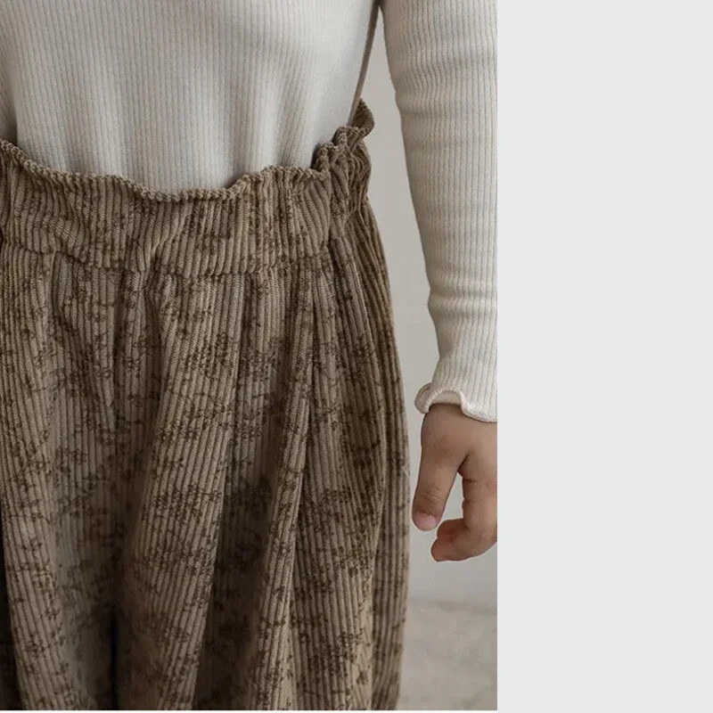 Κορεάτικα καθημερινά ρούχα 1-12 ετών φθινόπωρο μωρό ρετρό χαλαρό αγόρι Παιδιά σε εξωτερικούς χώρους Παντελόνι χαρέμι με στάμπα κορίτσι Παιδικά παντελόνια μόδας