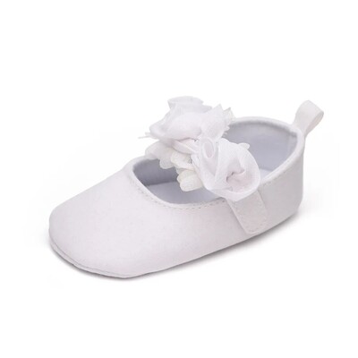 Meckior Baby Shoes Jauki puķu princešu meiteņu apavi Jaundzimušo kokvilnas zole Pretslīdēšanas toddler First Walker Crib Shoe zīdaiņu mokasīns