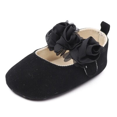 Meckior Baby Shoes Jauki puķu princešu meiteņu apavi Jaundzimušo kokvilnas zole Pretslīdēšanas toddler First Walker Crib Shoe zīdaiņu mokasīns