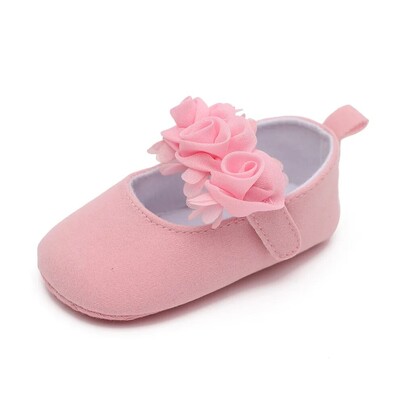 Meckior Baby Shoes Jauki puķu princešu meiteņu apavi Jaundzimušo kokvilnas zole Pretslīdēšanas toddler First Walker Crib Shoe zīdaiņu mokasīns