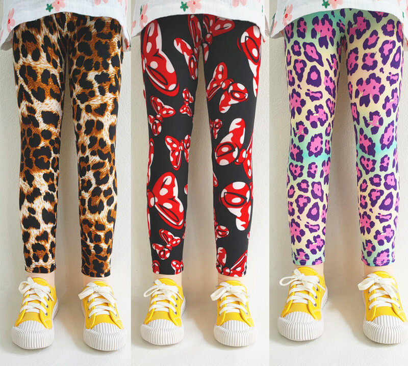 Παιδικά Παντελόνια Άνοιξη Καλοκαίρι Παιδικά Ρούχα Βρεφικά Κορίτσια Λεπτά στενά παντελόνια Γλυκά φλοράλ κολάν για κορίτσια