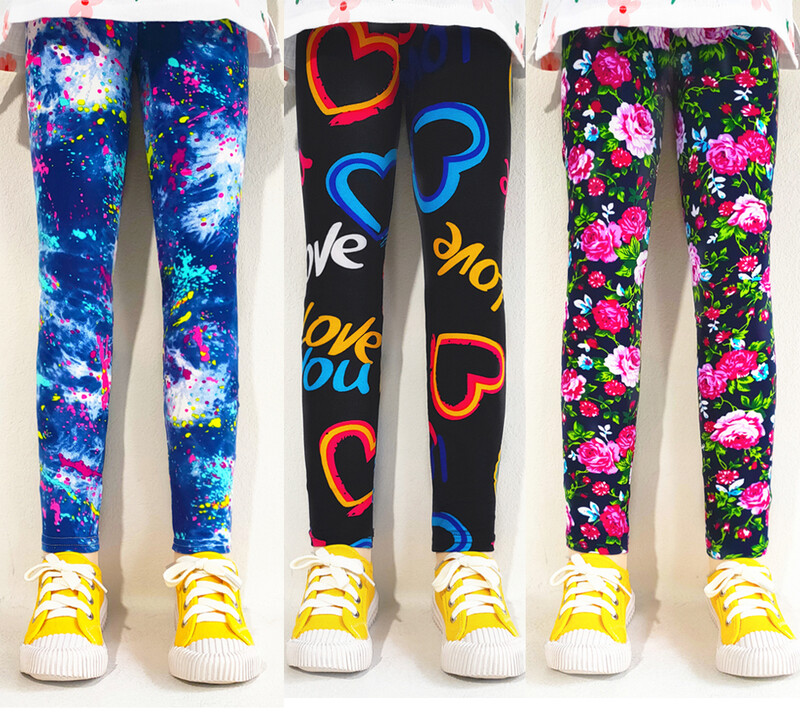 Παιδικά Παντελόνια Άνοιξη Καλοκαίρι Παιδικά Ρούχα Βρεφικά Κορίτσια Λεπτά στενά παντελόνια Γλυκά φλοράλ κολάν για κορίτσια