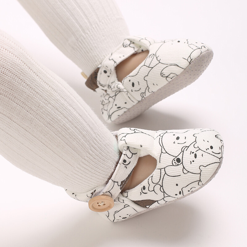 Naujagimių batai, medvilniniai mielas meškiuko priežastiniai batai, aukštos kokybės minkšti, šilti neslystantys pavasariui ir rudeniui nuo 0 iki 18 mėn.