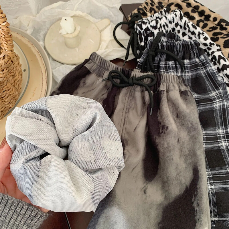 Meiteņu bikses, zēni, mazi bērni, bērni, leoparda bikses, 2024. gada pavasaris, 1–10 g. bērnu bikses, apģērbi korejiešu stilā