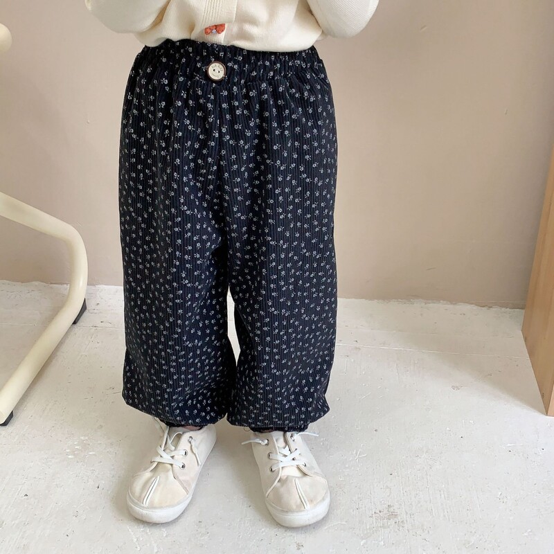 Jauna dizaina Bērnu velveta bikses Universālas, platas, brīvas bikses Zīdaiņiem Zēniem Meitenēm Ikdienas sporta Vienkrāsainas Apgrieztas Bikses