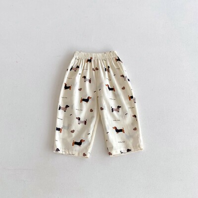 Popularna Desgin dječja odjeća Harem hlače za dječake Ljetne tanke široke ležerne hlače za djecu 2-7 godina Široke hlače za djevojčice i dječake