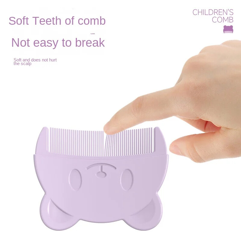 Bērnu matu birste zīdaiņu augļa galvas tauku tīrīšanas birste jaundzimušo mīksto matu ķemmes silikona galvas masieris mazuļa kopšanas piederumiem
