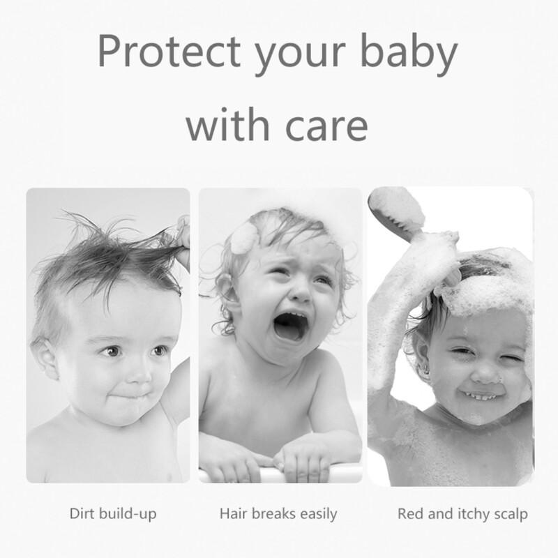 Baby Care puha gyapjú hajkefe újszülött fa csecsemő fejmasszírozóhoz Hordozható kisgyermek kiegészítők Babazuhany puha mini