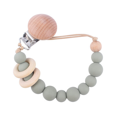 Bērnu Pretpilienu Ķēdes Knupis Knupītis Silikona Pērlītes Zīdaiņu Knupītis Nomierina Knupji Ķēžu Saspraudes Manekena Turētājs Knupīšu Saspraudes