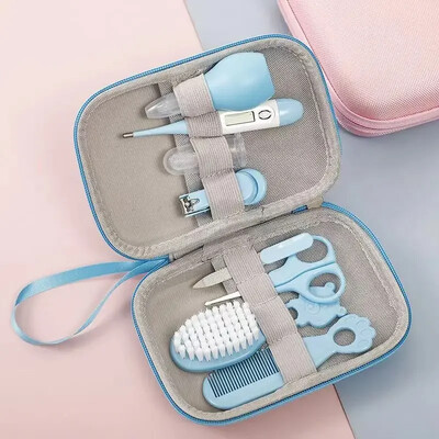 8gab/komplekts Comb Nose Inhaler EVA Package Care Set Coisas Para Bebê 13gb Cute Newborn Baby Multifunctional Baby Nagu grieznes 8