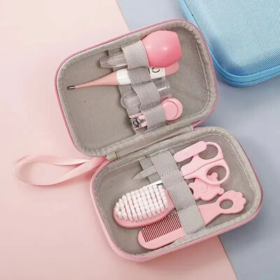 8gab/komplekts Comb Nose Inhaler EVA Package Care Set Coisas Para Bebê 13gb Cute Newborn Baby Multifunctional Baby Nagu grieznes 8