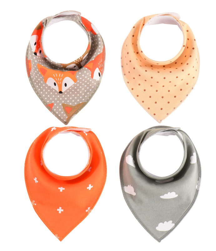 4 vienetų nauji kūdikių seilinukai berniukams ir mergaitėms.