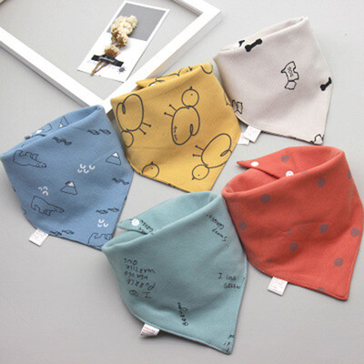 Baby Bibs 5 Pack Baby Bandana Drool Bibs Βαμβάκι για Unisex Αγόρια Κορίτσια Babador Τροφοδοσία βρεφικής πετσέτας βρεφικής πετσέτας σάλιου
