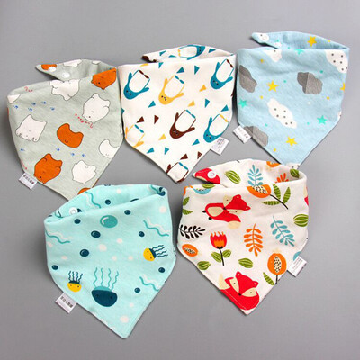 Baby Bibs 5 Pack Baby Bandana Drool Bibs Βαμβάκι για Unisex Αγόρια Κορίτσια Babador Τροφοδοσία βρεφικής πετσέτας βρεφικής πετσέτας σάλιου