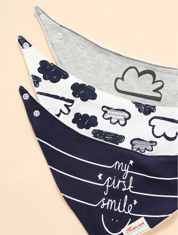 Trijų dalių kūdikio seilių rankšluostis, vaikiškas seilinukas, berniukų ir mergaičių trikampis rankšluostis, Seilinukai; Burp audinys; Dribsniai