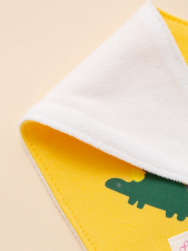 3 db Babaetető előke pamut szájvizes törölközőből Kétrétegű puha kényelmes, állítható méretű kellékek 0-3 Y